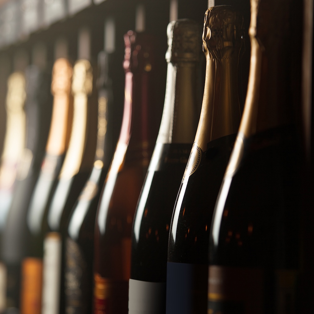 bouteilles de champagne